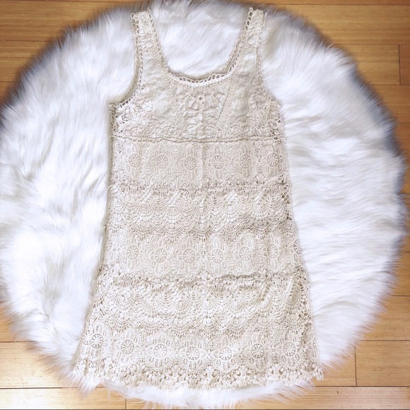 Urban Outfitters Staring at Stars Cream Dress M - Picture 8 of 8